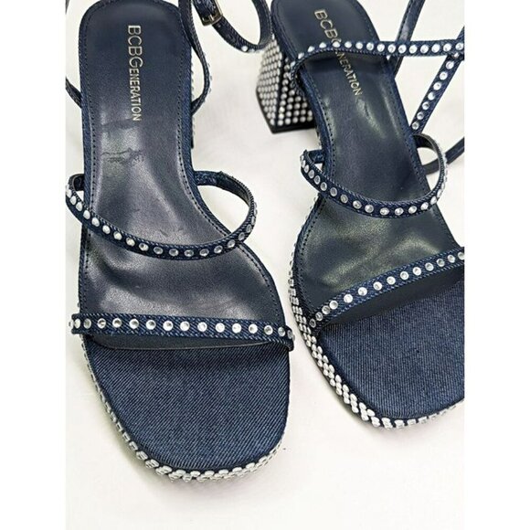 BCBGeneration Lissena-2 Women's Rhinestones Platform Sandal Size 7.5 MSRP $109 - Picture 3 of 5